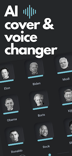 Android application AI Celebrity Voice Changer screenshort