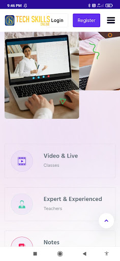 Android application TechSkills Online screenshort