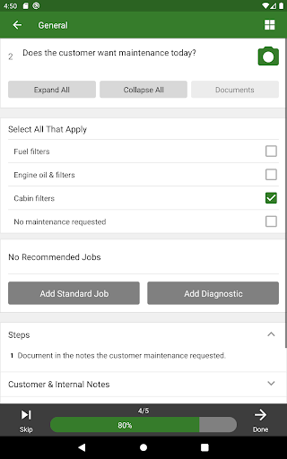 Screenshot of John Deere Expert App