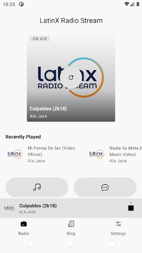 Android application LatinX Radio Stream screenshort