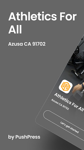 Android application Athletics For All screenshort