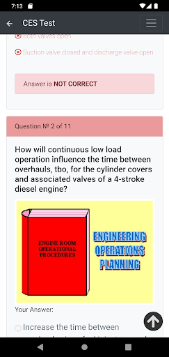 Android application Marine engineering. Management screenshort