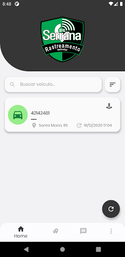 Android application Serrana Rastreamento Veicular screenshort