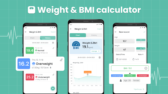 Health Diary: Bp Tracker & BMI