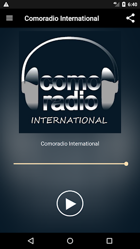 Android application Comoradio International screenshort