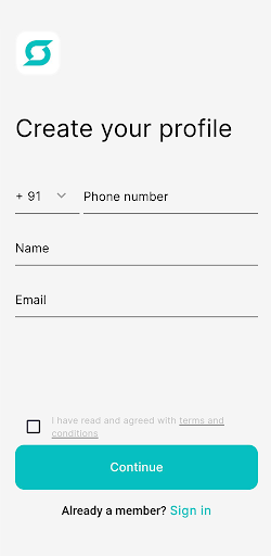 Android application SPIN EV Charging App screenshort