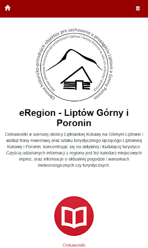 Android application eRegion - Liptów Górny i Poron screenshort