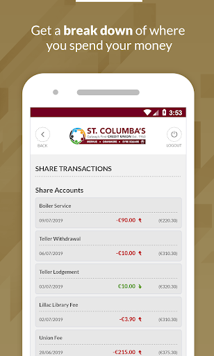St. Columbas Credit Union Screen 3