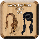 Woman Hair Style Photo Suit icon