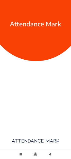 Android application Attendance Mark screenshort