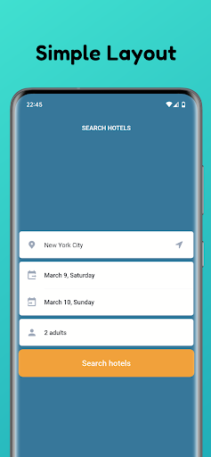 Android application SkyInn: Flights and Hotels screenshort