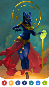 Pharaoh Coloring Book Game
