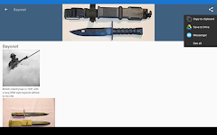 screenshot of Melee weapons