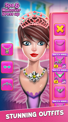 Android application Spa & Makeover Dressup Games screenshort