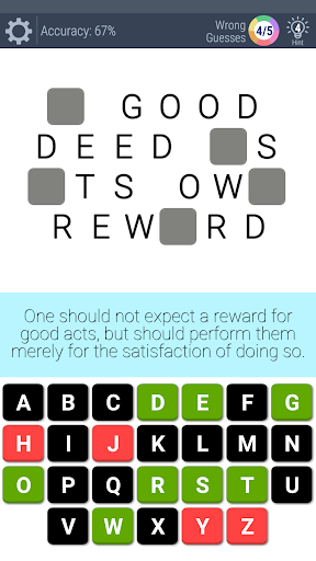 Guess the Phrases and Proverbs Screen 2