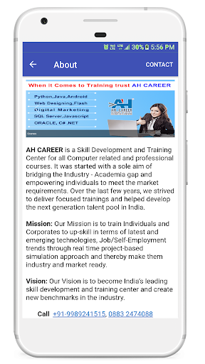 AH CAREER Screen 3