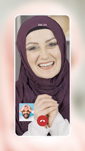 Muslim Woman Video Call