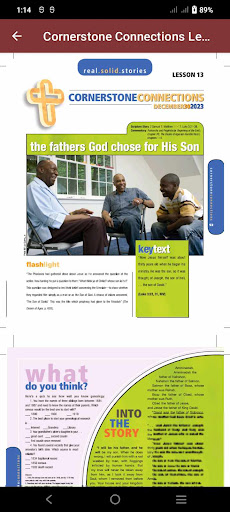 Cornerstone Connections Lesson Screen 2
