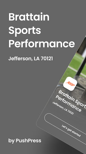 Android application Brattain Sports Performance screenshort