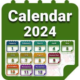图标图片“Calendar 2024 with Holidays”