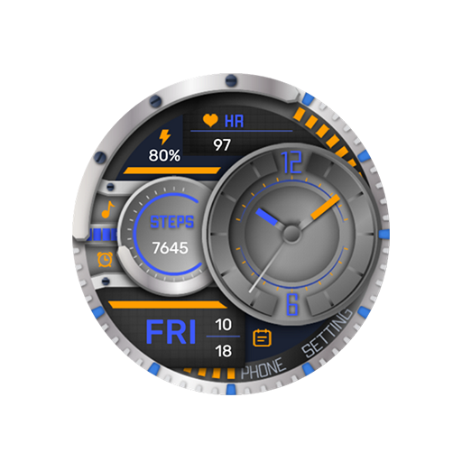 Jumping Yellow For Wear OS Logo