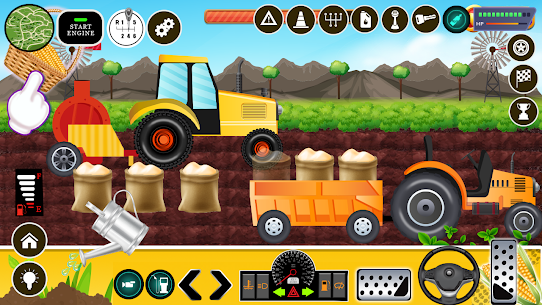 Kids Farm Tractor Harvest Game 3
