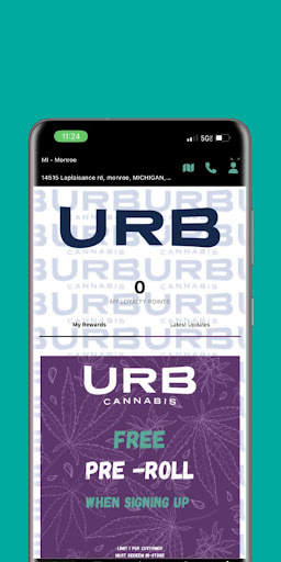 Android application URB Cannabis screenshort