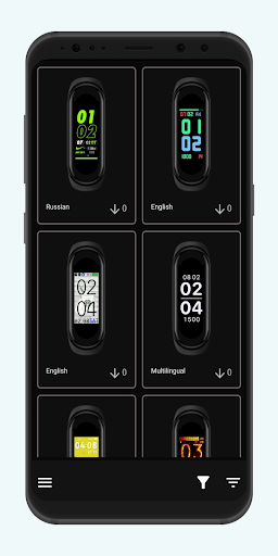 Android application Mi Band 4 WatchFaces screenshort