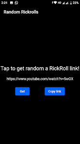 Random Rickroll Links – Apps bei Google Play