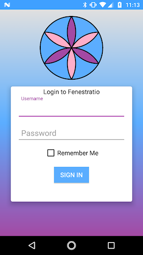 Android application FenestratioClient screenshort