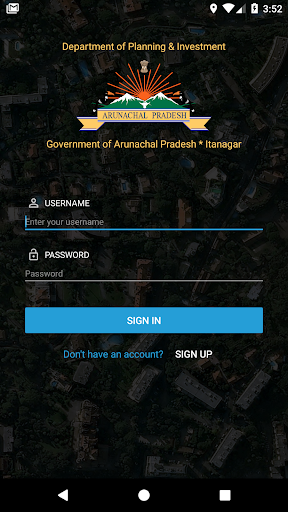 Android application Arunachal Monitoring screenshort