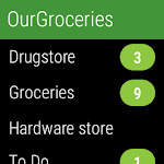 screenshot of Our Groceries Shopping List