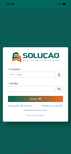 Android application Solução Gestão em Condominios screenshort