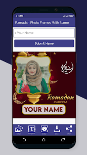 Ramadan 2021 Photo Frames With Name Apk app for Android 3