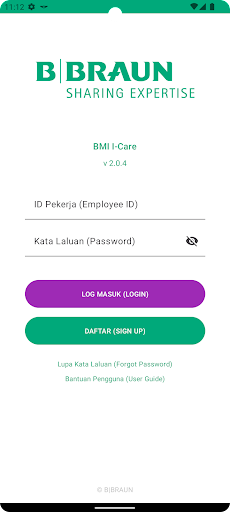 Android application BMI I-Care screenshort