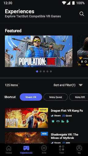 bHaptics Player Screen 3