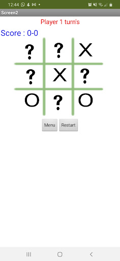 Tic Tac Toe Screen 3