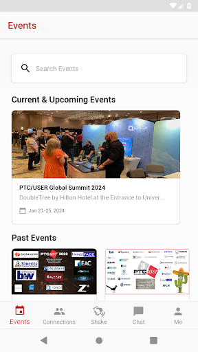 PTC/USER Events Screen 2