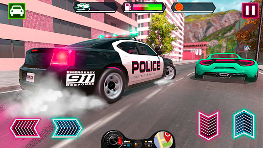 Highway Police Car Chase Games