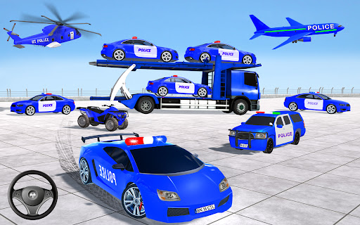 Police Car Transport Games screenshots 1