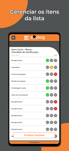 Evolog Checklist Screen 3