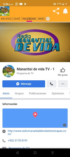 Radio Manantial de vida Totoni Screen 2