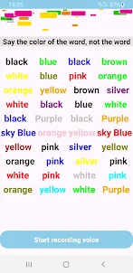 Say the Color of the Word