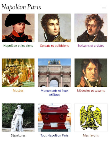 Android application Napoléon Paris screenshort