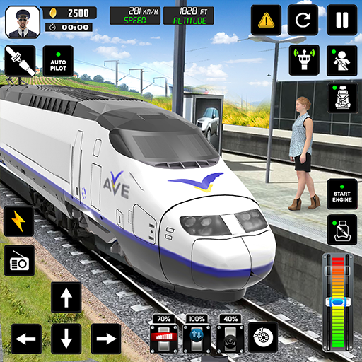 Euro Train Driver Train Games  Icon