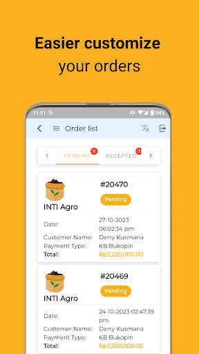 Android application KB Admin screenshort