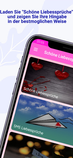 Android application Schöne Liebessprüche screenshort