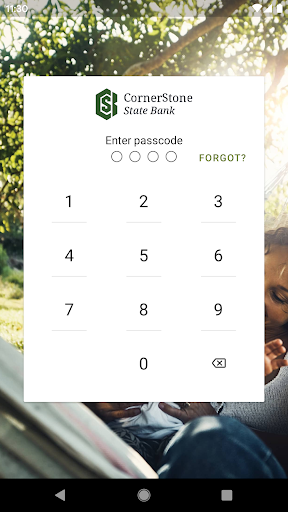 Android application CornerStone State Bank screenshort