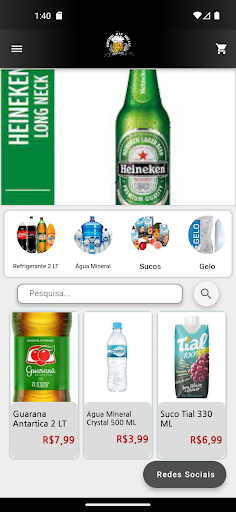 Android application Império das Brejas screenshort