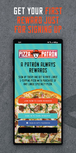 Android application Pizza Patrón screenshort
